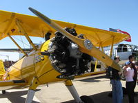 N555BF @ CMA - 1941 Boeing Stearman A75N1 as Navy N2S-4, Continental W670-6 220 Hp radial, engine and prop - by Doug Robertson