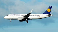 D-AIZP @ EGPH - Arriving from Frankfurt, sporting 'Sharklets'. - by David R Bonar