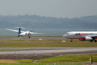 ZK-NED @ NZAA - Battling with strong cross winds - by Micha Lueck