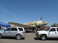 N215CM @ CMA - 1944 Douglas C47B SKYTRAIN 'Aluminum Mistress', two P&W R-1830-90C 1,200 Hp each, of American Aeronautical Foundation, in restoration - by Doug Robertson