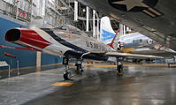 55-3754 @ DWF - One of the Thunderbirds ships shares hangar space with a gaggle of presidential aircraft. - by Daniel L. Berek