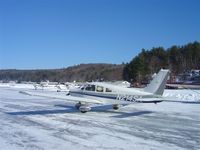 N214SA - Landing on ice Alton Bay New Hampshire 
Lake Winnepesaukee - by D.V.