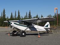 N8252P @ Z14 - PA-18 at Tazlina strip AK - by Jack Poelstra