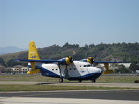 N44HQ @ CMA - 1950 Grumman HU-16B ALBATROSS 'Row 44', two Wright R-1820-76A 1,425 hp each, taxi - by Doug Robertson