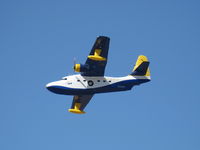N44HQ @ CMA - 1950 Grumman HU-16B ALBATROSS 'Row 44', two Wright R-1820-76A 1,425 hp each, pass over 26 - by Doug Robertson