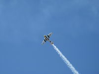 N1038A @ CMA - 1944 North American SNJ-5 'WAR DOG', P&W R-1340 Wasp 600 Hp, low level airshow with smoke - by Doug Robertson