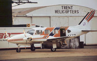 G-AXYB @ LTN - PA-31-300 Navajo as seen at Luton in October 1979. - by Peter Nicholson