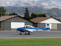 N8667H @ SZP - 1947 North American NAVION, Continental IO-520 285 Hp upgrade, taxi off the active - by Doug Robertson