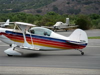 N22BU @ SZP - 1987 Bruner/Ulmer CHRISTEN EAGLE II, Lycoming AEIO-360 180 Hp, taxi-OOPS! - by Doug Robertson
