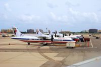 N270AT @ KMIA - American Eagle Airlines ATR 72 airplanes at Miami International Airport - by miro susta