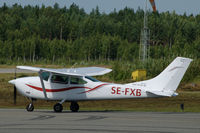 SE-FXB @ ESOE - Cessna 182N taxying at Örebro airport, Sweden. - by Henk van Capelle