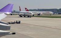 HB-JMB @ LSZH - Swiss Airlines Airbus A340 rolling to take-off runway at Zurich-Kloten International Airport - by miro susta