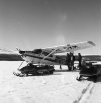 SE-CXM - Previous SE-CXM at Klimpfjäll Northern Sweden equipped with hydraulic skies and wheels - by Staffan Kjellqvist