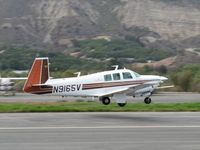N9165V @ SZP - 1969 Mooney M20F EXECUTIVE, Lycoming IO-360-A1A 200 Hp, Positive Control, long cabin, takeoff Rwy 22 - by Doug Robertson