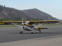 N4187Y @ SZP - 1977 Bellanca 8KCAB SUPER DECATHLON, Lycoming AEIO-360 180 Hp, taxi back after landing - by Doug Robertson