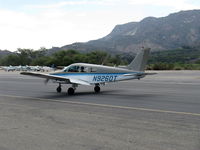 N9260T @ SZP - 1985 Piper PA-28-161 WARRIOR II, Lycoming O-320-D3G 160 Hp, taxi back after landing Rwy 22 - by Doug Robertson