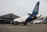 SX-OAM @ EGHH - Entering paintshop for respray - by John Coates