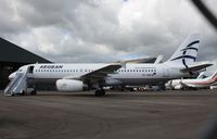 SX-OAM @ EGHH - Exiting paintshop after respray - by John Coates