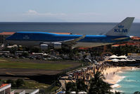 PH-BFA @ SXM - At famous Maho Beach - by Wolfgang Zilske