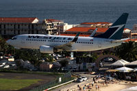 C-GWAZ @ SXM - At famous Maho Beach - by Wolfgang Zilske
