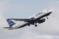 N531JL @ KSRQ - JetBlue Flight 164 (N531JL) All Blue Can Jet departs Sarasota-Bradenton International Airport enroute to John F Kennedy International Airport - by Donten Photography