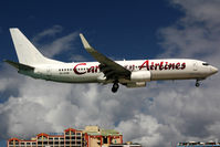9Y-SXM @ SXM - At famous Maho Beach - by Wolfgang Zilske