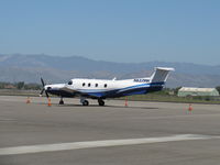 N637PH @ OXR - 2005 Pilatus PC-12/45, one P&W(C)PT6A-67B Turboprop flat-rated to 1,200 shp for takeoff, 1,000 shp for climb/cruise, four-blade CS
prop-turning 1,700 rpm, full-feathering reversible pitch - by Doug Robertson