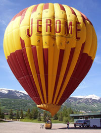 N90568 - N90568 is shown here inflated in Snowmass Village, Colorado. - by usahotair