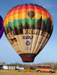 N25826 - Discover Asheville shown inflated at the Hunterdon Hills Playhouse in Clinton, New Jersey. - by usahotair