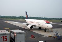 N476TA @ MSLP - TAKA International Airlines Airbus A319 parking at El Salvador Comalapa International 
International Airport - by miro susta