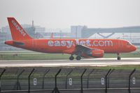 G-EZUI @ EGKK - Misty early departure 08R - by John Coates