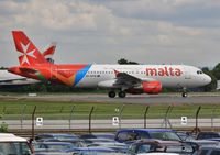 9H-AEK @ EGKK - Departing 08R - by John Coates
