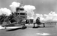 N6692C - 1961 in front of Barbers Point tower - by Unknown