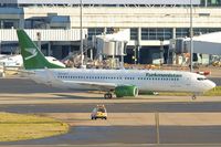 EZ-A017 @ EGBB - Turkmenistan Airlines's 2013 Boeing 737-82K, c/n: 43863 - starts the final leg of its delivery flight - as it taxies out at Birmingham - by Terry Fletcher