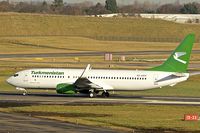 EZ-A017 @ EGBB - Turkmenistan Airlines's 2013 Boeing 737-82K, c/n: 43863 - starts the final leg of its delivery flight - as it prepares to lift off from Birmingham - by Terry Fletcher