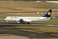 D-AEMB @ EGBB - Lufthansa's 2009 Embraer ERJ-190-200LR 195LR, c/n: 19000297 at Birmingham - by Terry Fletcher