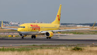 D-ATUA @ EDDF - line up for departure via RW18W - by Friedrich Becker