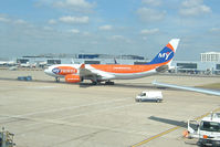 G-OMYT @ EGKK - A My Travel Airways (now Thomas Cook) being towed from its gate at Gatwick Airport - by Ron Coates