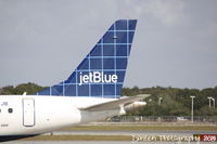 N279JB @ KSRQ - JetBlue Flight 741 (N279JB) Indigo Blue arrives at Sarasota-Bradenton International Airport following a flight from Boston-Logan International Airport - by Donten Photography