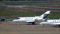 N489VC @ KDFW - Parking ramp, DFW - by Ronald Barker