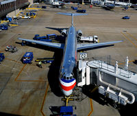 N490AA @ KDFW - Gate C2  DFW - by Ronald Barker
