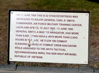 55-0068 @ KSKF - Aircraft dedication marker, LMTC, TX - by Ronald Barker
