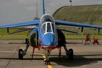 E44 @ LFOC - Dassault-Dornier Alpha Jet E (F-UHRE), Athos 08 of Patrouille De France 2013, Static Display, Châteaudun Air Base 279 (LFOC) - by Yves-Q