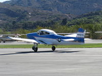 N8667H @ SZP - 1947 North American NAVION, Continental IO-520 285 Hp upgrade, takeoff roll Rwy 04, Young Eagles Flight - by Doug Robertson