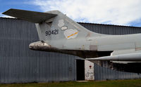 59-0421 @ KSSF - F-101 tail section, Texas Air Museum