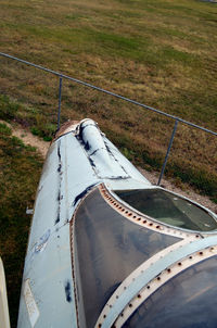 59-0421 @ KSSF - Down the nose of a F-101, Texas Air Museum - by Ronald Barker