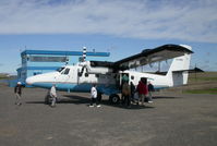 C-GDHC @ CYUB - Loading passengers at Tuk. - by Murray Lundberg