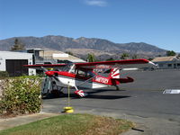 N8702V @ SZP - 1975 Bellanca 8KCAB DECATHLON, Lycoming O-320 150 Hp, refueling - by Doug Robertson