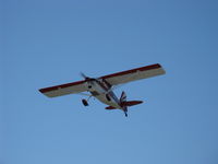 N8702V @ SZP - 1975 Bellanca 8KCAB DECATHLON, Lycoming O-320 150 Hp, takeoff climb Rwy 04 - by Doug Robertson
