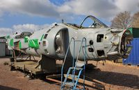 ZD614 @ EGHH - Still showing results of an excursion into the river at Yeovilton. - by John Coates